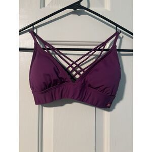 Roxy Purple‎ Bathing Suit Top / Sports Bra Size XS pre-owned Beach Gym
